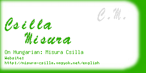 csilla misura business card